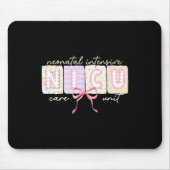 Niedlich Coquette Bow Spring Nicu Nurse Mousepad (Vorne)