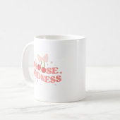Niedlich Coquette Cherries & Bow 'Choose Kindness' Kaffeetasse (Vorderseite Links)