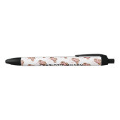 Niedlich Coquette Cowgirl Hut mit Bow Script Name Kugelschreiber (Oberseite)