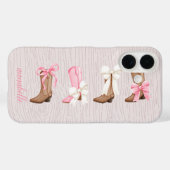 Niedlich Coquette Cowgirl Stiefel Personalisiert Case-Mate iPhone Hülle (Rückseite (Horizontal))