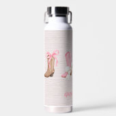 Niedlich Coquette Cowgirl Stiefel Personalisiert Trinkflasche (Vorne)