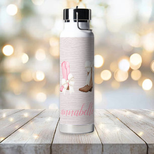 Niedlich Coquette Cowgirl Stiefel Personalisiert Trinkflasche