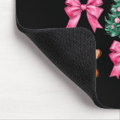Niedlich Coquette Pink Bow Xmas Gingerbread Mann C Mousepad (Ecke)
