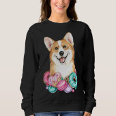 Niedlich Corgi 827 Sweatshirt (Vorderseite)