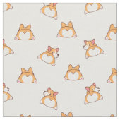 Niedlich Corgi Behinds Pattern Stoff (Nahaufnahme)