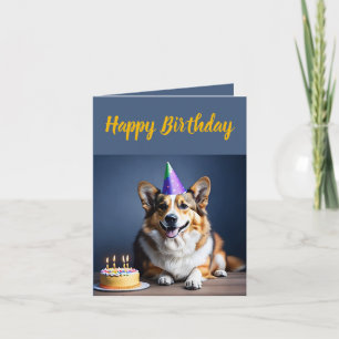 Niedlich Corgi Birthday Karte