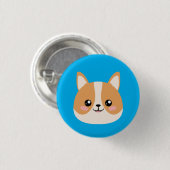 Niedlich Corgi Button (Vorne & Hinten)