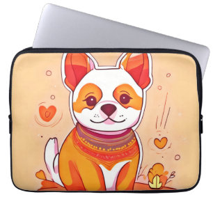 Niedlich Corgi Cartoon Laptopschutzhülle
