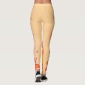 Niedlich Corgi Cartoon Leggings (Rückseite)