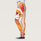 Niedlich Corgi Cartoon Leggings (Links)