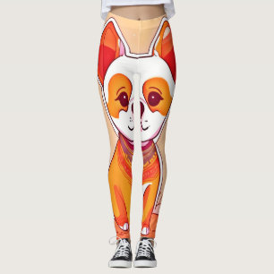 Niedlich Corgi Cartoon Leggings