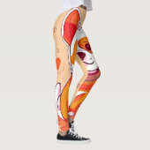 Niedlich Corgi Cartoon Leggings (Rechts)
