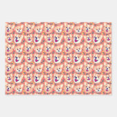 Niedlich Corgi Dogs Geschenkpapier Set (Vorderseite)