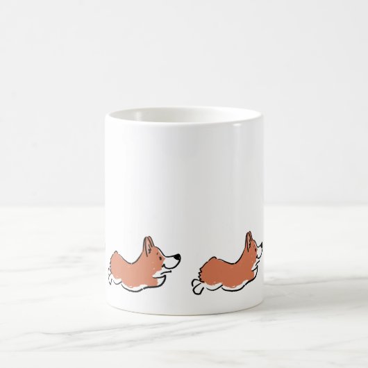 Niedlich Corgi Einfache Tasse (Mittel)