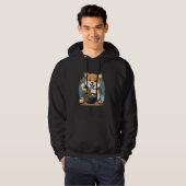 Niedlich Corgi essen Ramen Adorable Ramen Lover Hoodie (Vorne ganz)