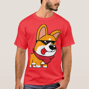 Niedlich Corgi Funny Corgi Dog Art -738 T-Shirt