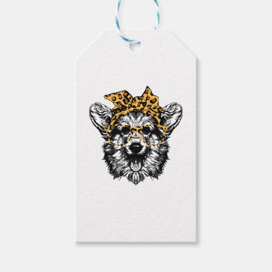 Niedlich Corgi Funny Dog Lover Geschenk Geschenkanhänger (Vorderseite)