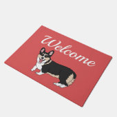 Niedlich Corgi Fußmatte (Schrägansicht)