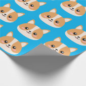 Niedlich Corgi Geschenkpapier (Ecke)