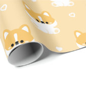 Niedlich Corgi Geschenkpapier (Rolleneckpunkt)