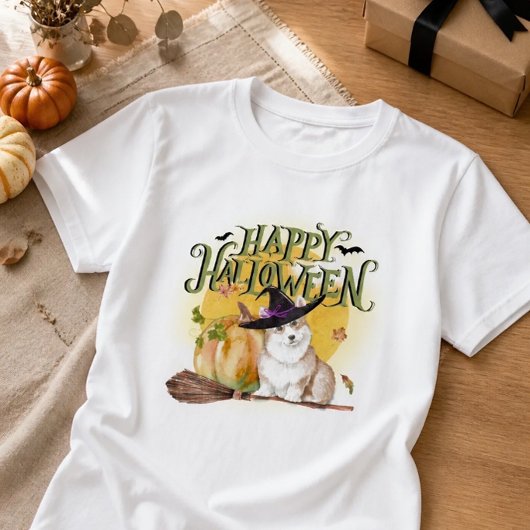 Niedlich Corgi Halloween T-Shirt