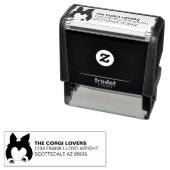 Niedlich Corgi Hintern Hund Lover Rücksendeadresse Permastempel (Beispiel)