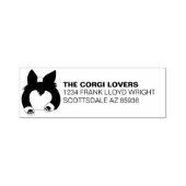 Niedlich Corgi Hintern Hund Lover Rücksendeadresse Permastempel (Design)