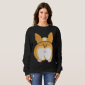 Niedlich Corgi Hintern Lover Sweatshirt (Vorne ganz)