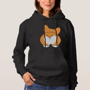Niedlich Corgi Hintern Regulär Hoodie