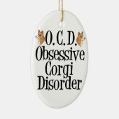 Niedlich Corgi Keramik Ornament (Rechts)