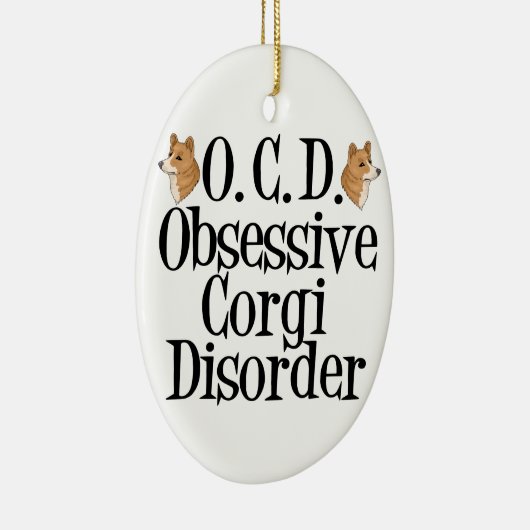 Niedlich Corgi Keramik Ornament (Rechts)