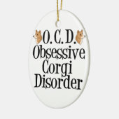 Niedlich Corgi Keramik Ornament (Links)