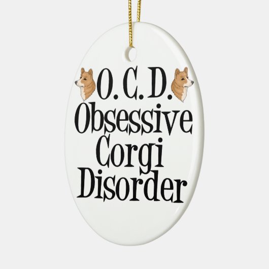 Niedlich Corgi Keramik Ornament (Links)