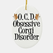 Niedlich Corgi Keramik Ornament (Vorne)