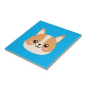 Niedlich Corgi Keramik Tile Fliese (Seite)