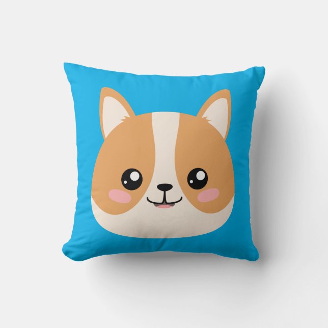Niedlich Corgi Kissen (Vorderseite)