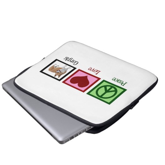 Niedlich Corgi Laptopschutzhülle (Vorne Knopf)