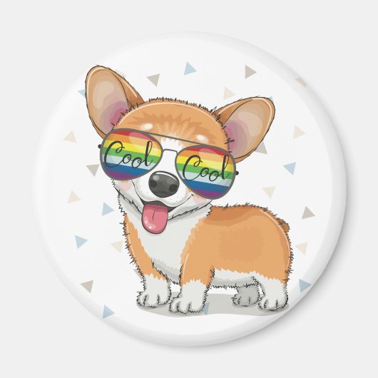 Niedlich Corgi Magnet (Vorne)