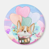Niedlich Corgi Magnet (Vorne)