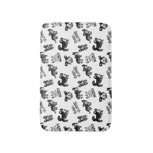 Niedlich Corgi Muster Badematte (Vorderseite Vertikal)