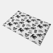 Niedlich Corgi Muster Fußmatte (Schrägansicht)