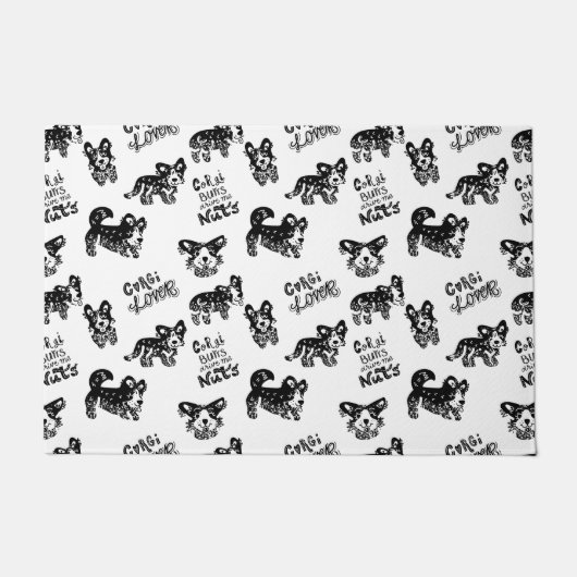 Niedlich Corgi Muster Fußmatte (Vorderseite)