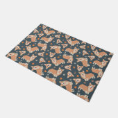 Niedlich Corgi Muster Fußmatte (Schrägansicht)