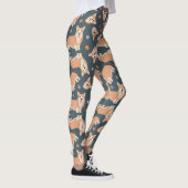 Niedlich Corgi Muster Leggings (Rechts)