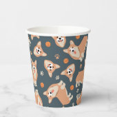 Niedlich Corgi Muster Pappbecher (Links)