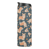 Niedlich Corgi Muster Thermosbecher (Nach rechts gedreht)