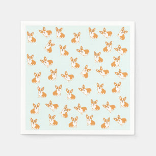 Niedlich Corgi Paper Napkins Serviette