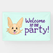 Niedlich Corgi Party Banner (Horizontal)