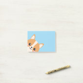 Niedlich Corgi Post-it Klebezettel (Auf Schreibtisch)