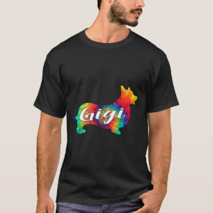 Niedlich Corgi Psychedelic Art Grandma T-Shirt Hip